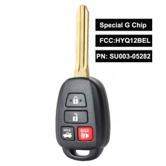 HYQ12BEL,PN: SU003-05282 4-Button Remote Head Key FOB With Special G Chip 314.3MHz for Scion FR-S Toyota 86 2016-2017