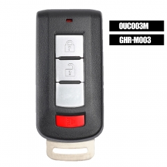 GHR-M003 Smart Remote Key 2+1 Button FSK 315MHz ID47 Chip for Mitsubishi Mirage G4 2013-2020 FCCID: OUC003M