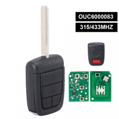Remote Key 4+1 Button 315MHz/433MHz ID46 Chipfor for Holden Commodore VE With GM45 Blade