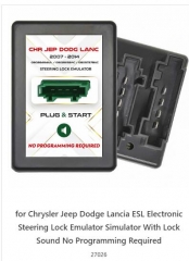 Chrysler Jeep Dodge Lancia ESL Electronic Steering Lock Emulator Simulator With Lock Sound No Programming Required 
