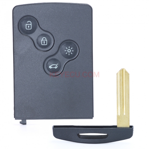 Smart Key 4 Button 433MHz With PKE PCF7952 Chip Semi-intelligent for Renault Koleos 2009-2016