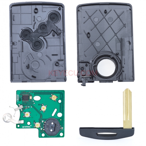 Smart Key 4 Button 433MHz With PKE PCF7952 Chip Semi-intelligent for Renault Koleos 2009-2016