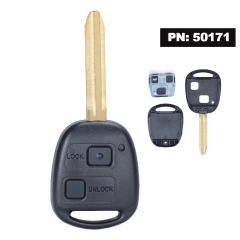 P/N: 50171 Remote Key 2 Button 433MHz 4D67 Chip for Toyota RAV4 Prado Tarago