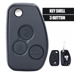 Modified Folding Remote Key Shell 3 Button for Renault Duster Logan Fluence Clio Vivaro Master