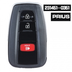 ID de placa: 231451-0351 G para Toyota Prius 2016 2017 2018 2019 2020 2021 llave de coche remota inteligente sin llave 314,3 MHz FCC ID: HYQ14FBC, PN: