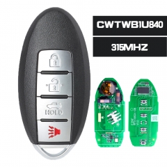 CWTWB1U840 Keyless Entry Remote Car Key Fob for Nissan Sentra Versa 2013-2017