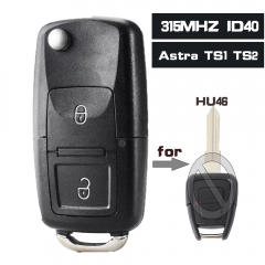 Upgarde Flip Remote Key HU46 315MHz ID40 para adaptarse a Holden Astra TS1 TS2 1998-2003