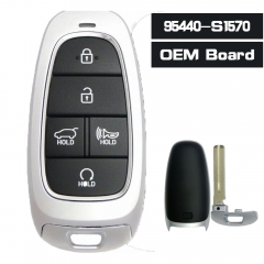 OEM Board PN: 95440-S1570 / 95440-S1530 433MHz Smart Remote Key 4 Button for Hyundai Santa Fe 2021 2022 TQ8-FOB-4F27
