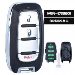 M3N-97395900 FITS 2017-2021 CHRYSLER PACIFICA VOYAGER SMART KEY PROXIMITY REMOTE 433MHz FOB 68217827
