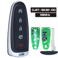 CJ5T-15K601-DC 315MHz Smart Key Keyless Remote for Ford Escape Focus C-MAX - 2013 2014 2015 2016 2017 164-R7995