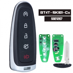 BT4T-15K601-Cx,5921287 5 Button Remote Smart Prox Key 433MHz for Ford Edge Escape Explorer Taurus Flex Focus