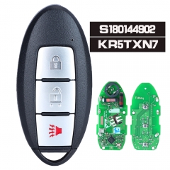 Continental: S180144902 Smart Remtoe Key 3 botones FSK 433MHz 4A Chip para Nissan Pathfinder Murano Titan 2019-2020 FCC ID: KR5TXN7