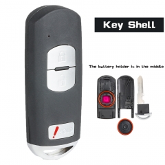 Remote Key Fob Shell Case Replacement for Mazda 3 CX-3 CX-5 2+1 Button SKE13D-01
