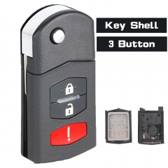 Flip Remote Key Shell 2 + 1 Botón para Mazda 662F-SKE12501