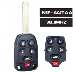 FCCID: N5F-A04TAA Llave remota inteligente sin llave 6 botones 313.8MHz para Honda Odyssey 2011 2012 2013 2014