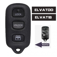 ELVATDD / ELVAT1B Modified Remote Key Fob 3+1 Button for Toyota Sequoia Tundra Tacoma