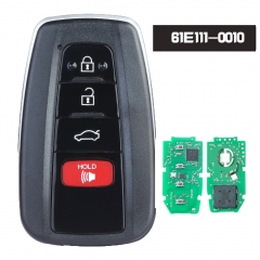 Board ID:  61E111-0010 for Toyota C-HR 2018 2019 2020 2021 Smart Remote Car Key 314.3MHz FCCID: MOZBR1ET