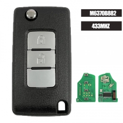 M6370B882 llave remota abatible 2 botones 433MHZ Fob para Mitsubishi Pajero 2015 2016 2017 2018 2019 2020 2021