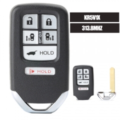 Smart Remote Car Key Fob 313.8MHz ID47 Chip para 2014 -2017 Honda Ohyssey FCC: KR5V1X