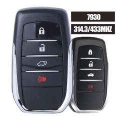 Board ID: 7930 Smart Remote Key Keyless FSK 312/314.3MHz/433MHz for Toyota Crown Prado 2008-2017