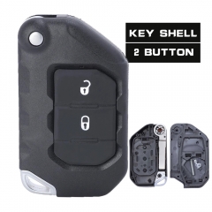 Flip Remote Key Shell Fob de 2 botones para 2018 2019 Jeep Wrangler 68292944AA OHT1130261