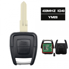 Remote Key 433.92MHz ID40 for Vauxhall Opel Vectra Zafira Omega Vectra Frontera YM28