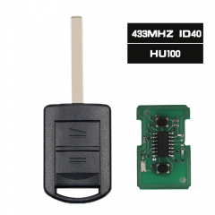 Llave remota de 2 botones 433,92 MHz + ID40Chip para Vauxhall Opel Corsa Combo HU100