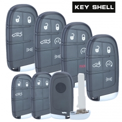Smart Remote Key Shell Case 2/3/4/5 Button for Fiat 500 500L 500X