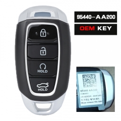 P/N: 95440-AA200 OEM Keyless Go Smart Remote Control Car Key  Fob With 4 Buttons 433MHz 6A for Hyundai Elantra 2020-2022