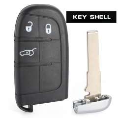 3 Button Smart Remote Key shell Case Fob for Dodge Jeep Compass Fiat 500 500L 500X