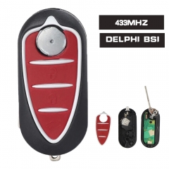 3 Button Remote Flip Key for Alfa Romeo Giulietta 2010- Marelli BSI 433MHz & PCF7946