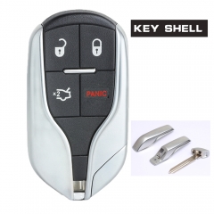 Smart Remote Key Shell Case 4 Button for Maserati  Ghibli Quattroporte President Ghibli Levant 2012 2015 - FCC: M3N-7393490