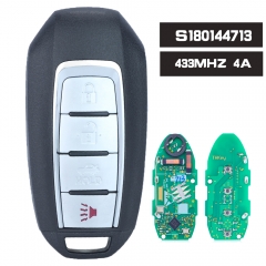 S180144713, KR5TXN7 Smart Remote Key Fob 433.92MHz 4A 4 Button for Infiniti Q50 Q60 2019 2020