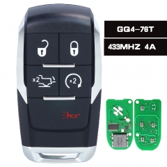 OEM / Aftermarket P/N:68374994 FCCID: GQ4-76T Smart Remote Key Fob 5B for 2019 2020 RAM 2500 3500 4500 5500