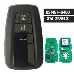 231451-3450 HYQ14FLA Smart Remote Key 3 Button Fob 314.3MHz for Toyota Land Cruiser