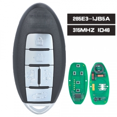MODEL: TWB1J717 P/N: 285E3-1JB5A 315MHz ID46 5 Button Smart Remote Key for Nissan QUEST 2014