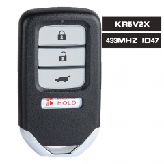 KR5V2X Smart Remote Key 433MHZ for Civic CR-V Odyssey Pilot 2016-2020 A2C97183500 72147-TGG-A11 72147-TLA-X01 724147-THR-A01