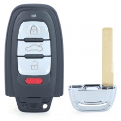 Keyless Go 8TO 959 754J Llave de coche remota inteligente 4 botones Fob 315/433/868Mhz Chip PCF7945AC para Audi A4 A5 A6L A7 A8 Q5 (frecuencia no ajus