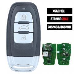 Xhorse XSADJ1GL VVDI 754J 315/433/868MHZ 3 Button Smart Key PCB for Audi A6L A7 Q5 A4L A8L 2013-2019 for VVDI BCM2 Adapter (frequency can be adjusted)