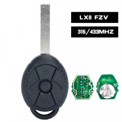 EWS Remote Key 3 Button 433MHz/315MHz ID44 Chip for Old BMW Mini Cooper S R50
