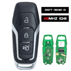 FCC: DS7T-15K601-D Aftermarket Smart Card Remote Car Key ASK 433MHz With HITAG PRO Chip for Ford Mondeo Edge S-Max Galaxy 2014-2018