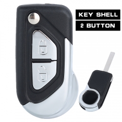 Reemplazo de alta calidad plegable Flip Key Remote Key Shell Case 2 botones para Citroen C3 DS3 VA2 Blade