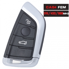 Smart Remote key Fob 3 Button 315MHz YGOHUF5662, 433MHz YGOHUF5767, 868MHz YGOHUF5661 PCF7953 for BMW F Series CAS4+/ FEM