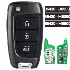 OEM Genuine 95430-J0500 ,95430-H5050, 95430-H5600 Smart Remote Flip Key Fob 3 Button 433MHz for 2018 2019 Hyundai Accent