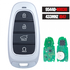 95440-N9030 Smart Remote Key 4 Buttons 433MHz ID47 Fob for Hyundai Tucson 2021 2022 2023