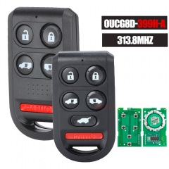 OUCG8D-399H-A Keyless 3/4/5 Button 313.8MHz Remote Key Fob Transmitter for Honda Odyssey 2005 2006 2007 2008 2009 2010