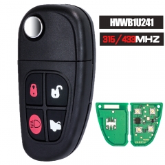 HVWB1U241 433MHz / 315MHz Control remoto 4 botones para Jaguar XJ8 S-type X-Type