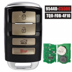 95440-C5500, FCC ID: TQ8-FOB-4F10 4 botones 433MHz ID47 Chip Auto Control remoto inteligente Fob para Kia Sorento 2018 2019