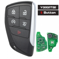 FCCID: YG0G21TB2 , PN: 13541559 Smart Key 5 Button ASK 434MHz ID49 Chip HU100 for Chevrolet Suburban Tahoe 2021 2022
