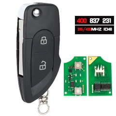 MYT8Z0837231 , 400 837 231 , 400 837 231A 315/433Mhz ID48 Chip Keyless Entry Remote Flip Key Fob for Lambor-ghini Gallardo